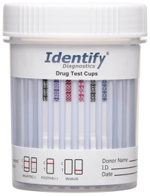 6 Panel Drug Test Cup Identify Diagnostics - CLIA Waived, OTC Cleared
