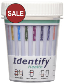 13 Panel Drug Test Cup Identify Health - CLIA Waived, OTC Cleared - SALE