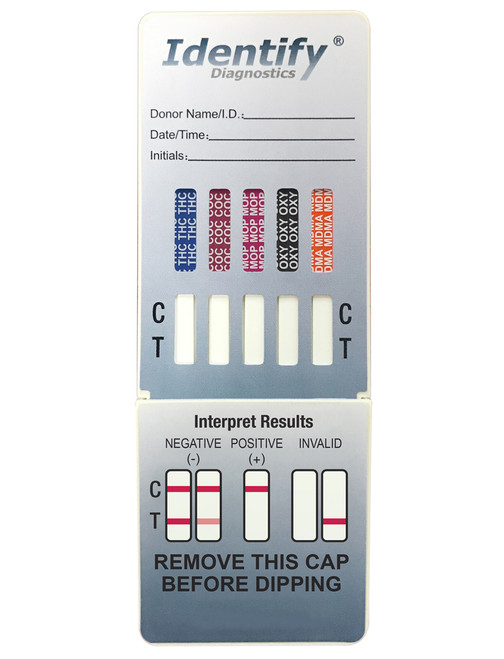 Identify Diagnostics 10 Panel Drug Test Dip - CLIA Waived, FDA Approved