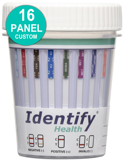 16 Panel Drug Test Cups - Custom Identify Health