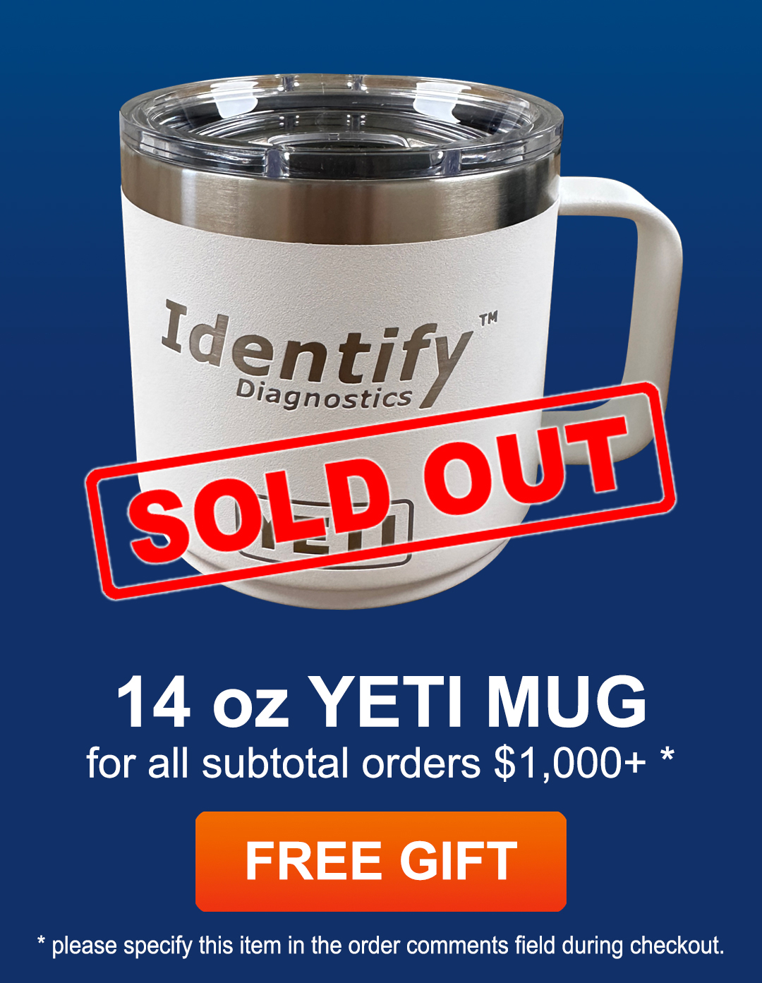 Identify Diagnostics YETI Coffee Mug with Lid - 14 OZ