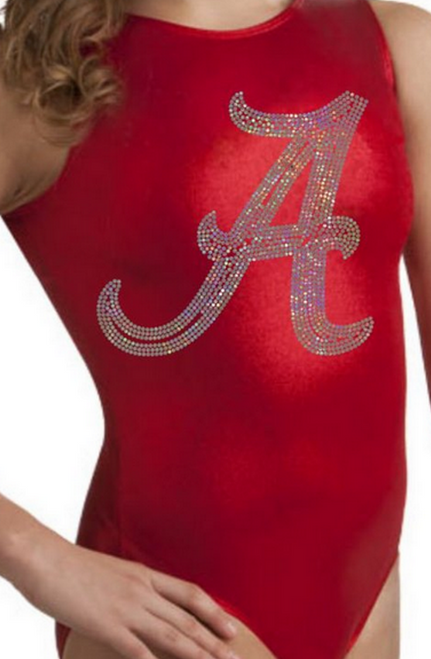 ALABAMA Crimson Tide Girls' Gymnastics Leotard: GK  Red Mystique. FREE Scrunchie!