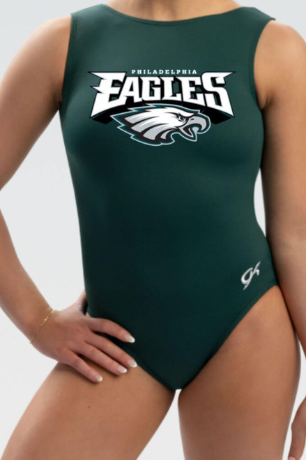 New! Philadelphia EAGLES Girls' Gymnastics Leotard: GK Hunter Green SoftLux Nylon. FREE Scrunchie! New! Philadelphia EAGLES Girls' Gymnastics Leotard: GK Hunter Green SoftLux Nylon. FREE Scrunchie!