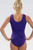 New! Baltimore RAVENS Limited Edition Officially Licensed Girls' Gymnastics Leotard: GK  Bold Royal Purple SoftLux Nylon. FREE Scrunchie!
