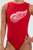 New! Detroit Red Wings Limited Edition Officially Licensed Girls' Gymnastics Leotard: GK  Hot Red SoftLux Nylon. FREE Scrunchie!
