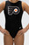 New! Philadelphia FLYERS Limited Edition Officially Licensed Girls' Gymnastics Leotard: GK  Midnight Black SoftLux Nylon. FREE Scrunchie!