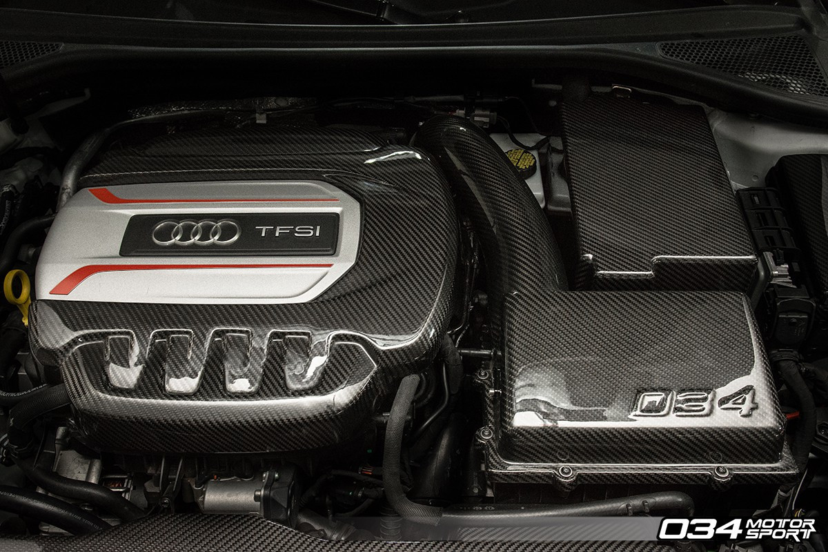 034Motorsport Carbon Fiber Engine Cover, 8V Audi S3 & MkIII Audi