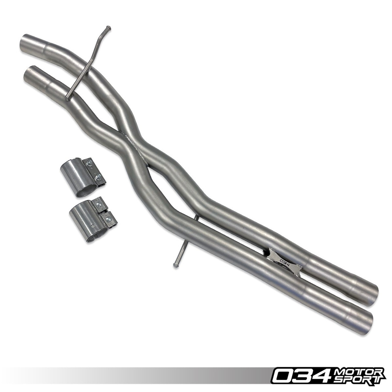 034 Motorsport Res-X Resonator Delete and X-Pipe, B9 S4 3.0T