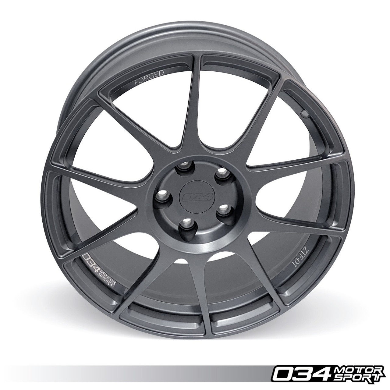 034Motorsport ZTF-01 Forged Wheel, 18x9.3 ET42, 57.1MM Bore, Audi 8V/8V.5  RS3 & Audi 8S TT/TTS/TTRS (Per Wheel)