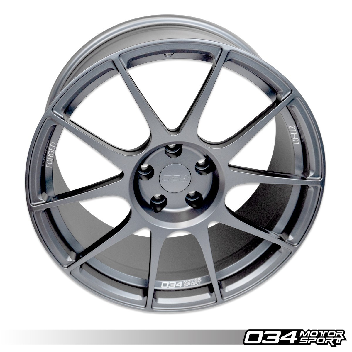 034Motorsport ZTF-01 Forged Wheel, 19x9.3 ET35, 66.6MM Bore, Audi
