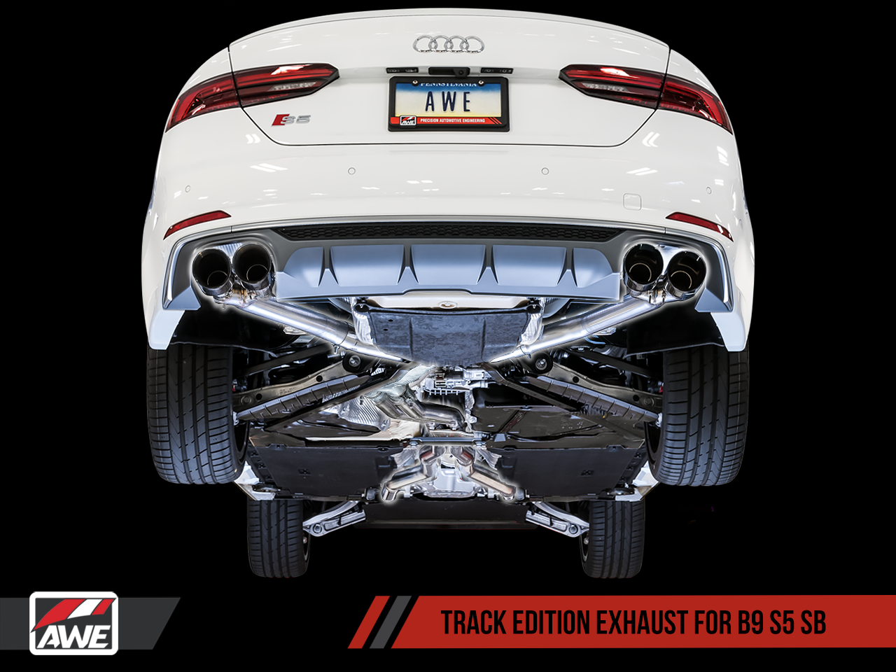 アウディaudi s4 s5 AWEマフラー AWE Exhaust Suite for Audi B9/9.5 S5 Sportback 3.0T - WCT