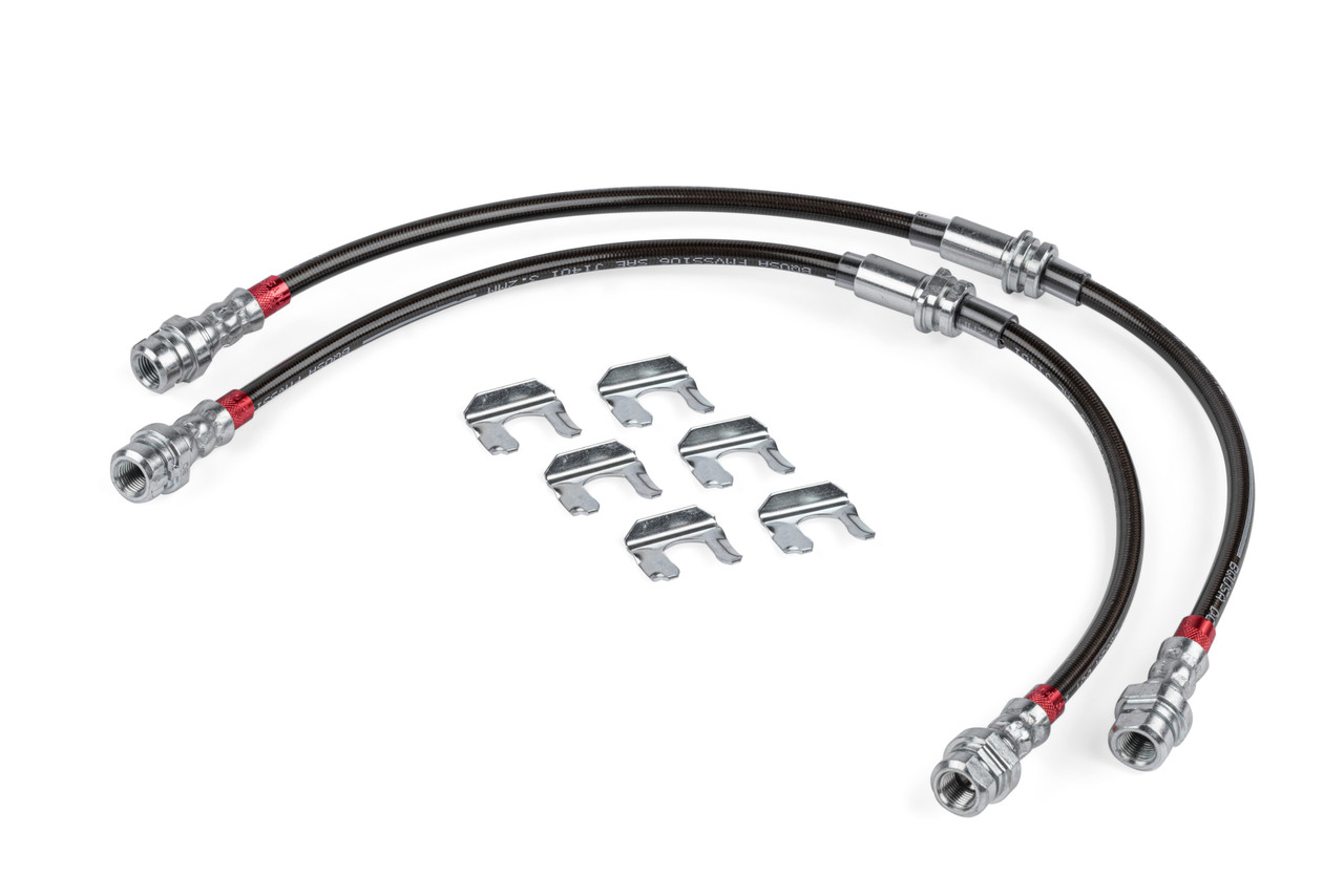 APR Braided Stainless Steel Brake Lines - Front for VW MK5 R32 and MK6 Golf  R
