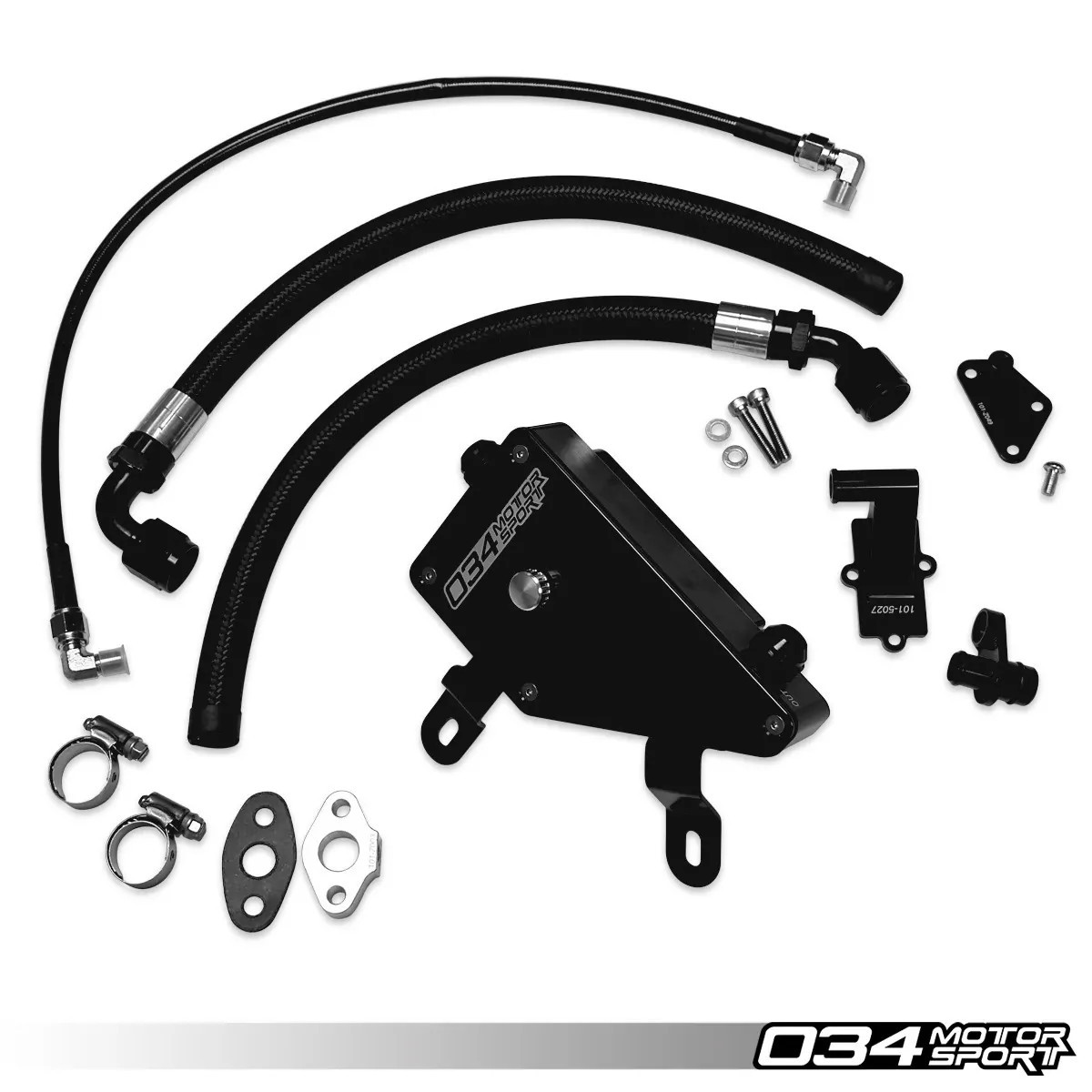 034Motorsport Billet Aluminum Engine Catch Can Kit for Audi 8V.5