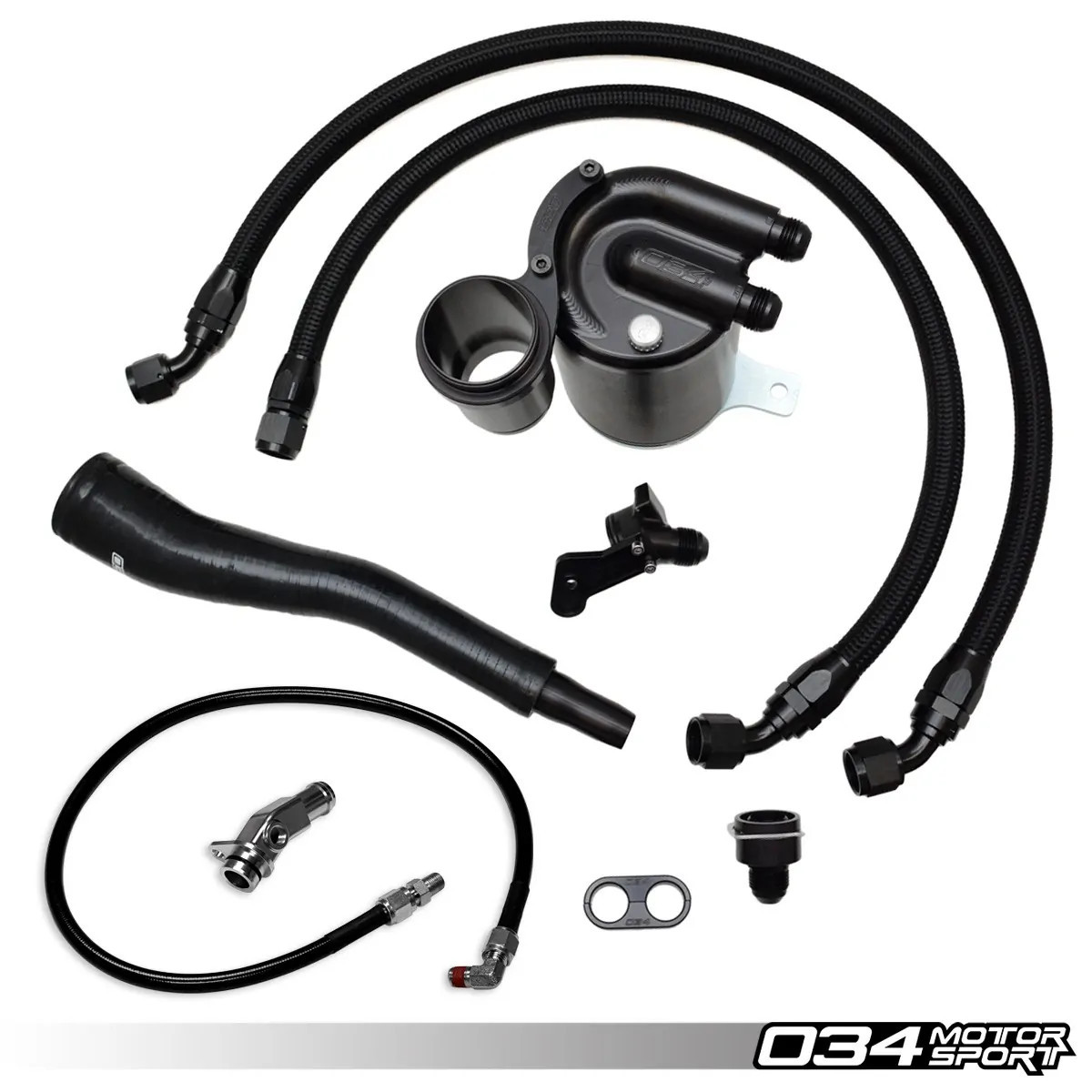 034Motorsport Stage 1 Billet Catch Can Kit, 8V Audi S3 & MkVII