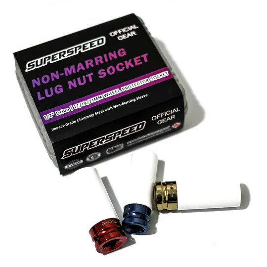 Superspeed 3-Piece Non-Marring Lug Nut Socket Set | 17mm 19mm 21mm