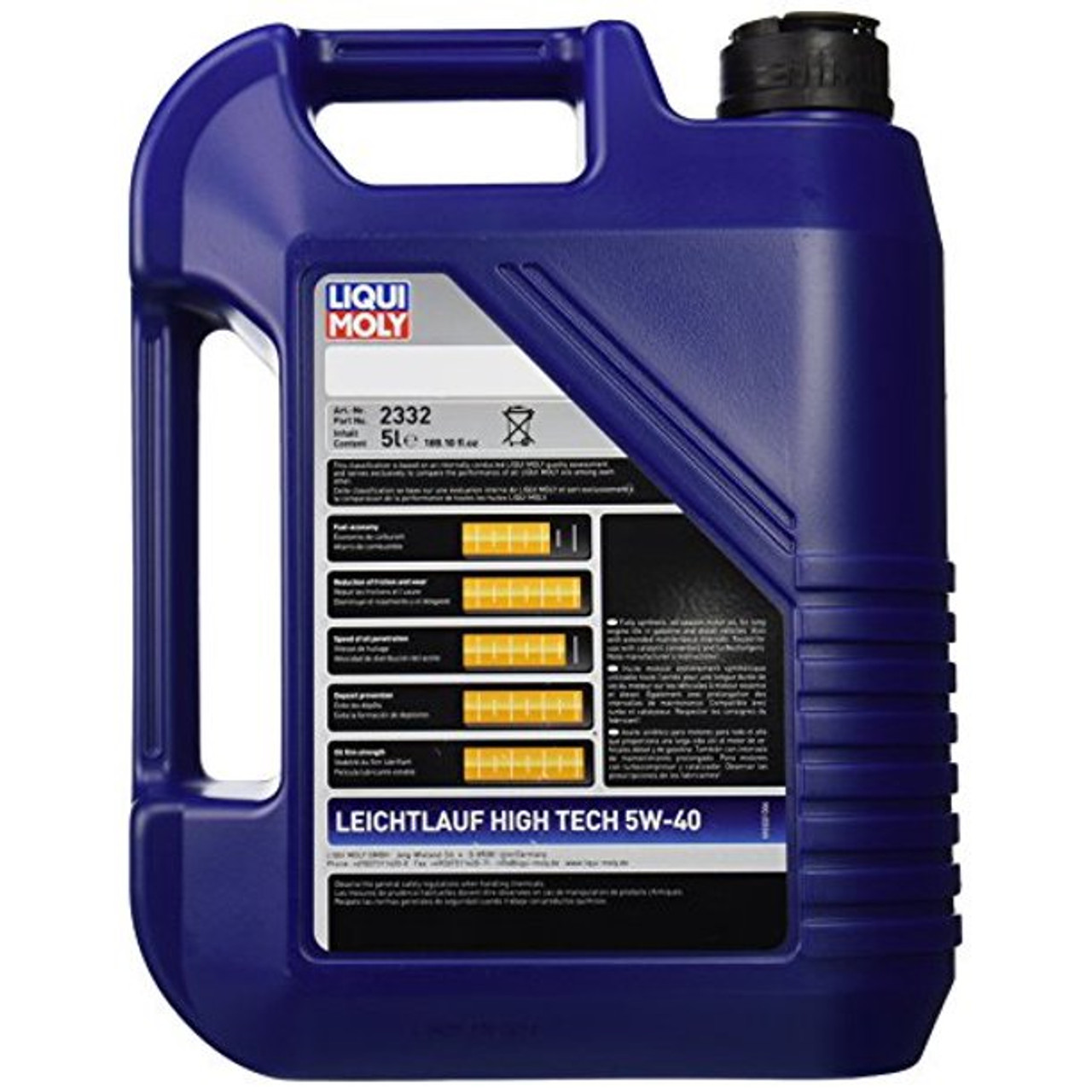 LIQUI MOLY Leichtlauf High Tech 5W40 Full Synthetic Motor