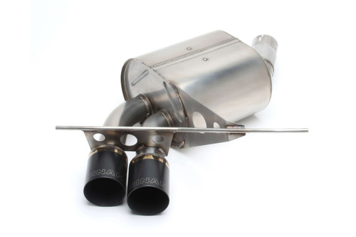 Dinan Free Flow Axle-Back Exhaust - 2008-2013 BMW 135i/135is  Stainless Steel - Polished Tips - E82/E88