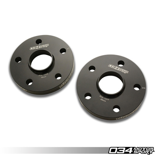 034Motorsport  Wheel Spacer Pair, 20mm, Audi/Volkswagen 5x112mm & 5x100mm with 57.1mm Center Bore