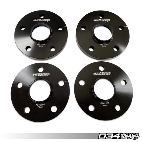 034 Motorsport Wheel Spacer Pair, 10mm, Audi/Volkswagen 5x112mm