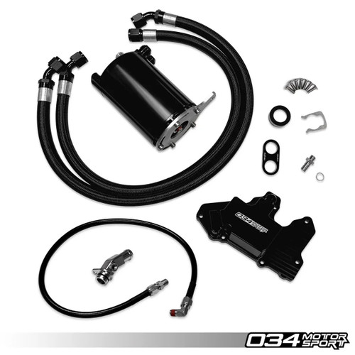 034Motorsport Stage 2 Billet Catch Can Kit, 8V/8V.5 Audi A3 & Mk7/Mk7.5 VW GTI FWD