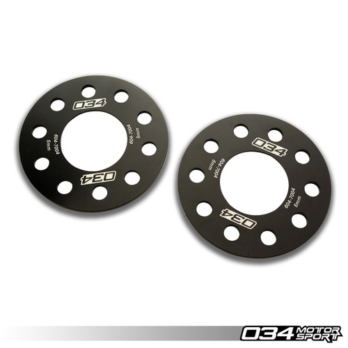 034Motorsport  Wheel Spacer Pair, 5mm, Audi 5x112mm with 66.6mm Center Bore