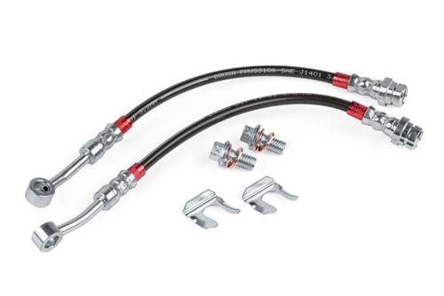 APR Braided Stainless Steel Brake Lines - Rear for MK7/8 R/Arteon/Tiguan/Atlas/GLI & Audi 8V A3/S3/RS3/TT/TTS/TTRS