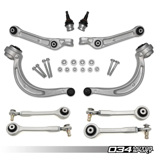 034 Motorsport Density Line Control Arm Kit Upper Adjustable, B9/B9.5 Audi A4/S4/RS4, A5/S5/RS5