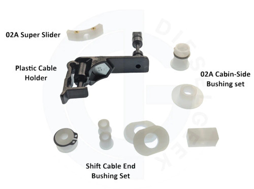 Dieselgeek Deluxe 02A Bushing kit (Oval Cable End 1993+) - WCT