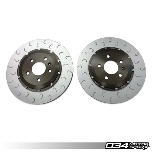 034Motorsport 2-Piece Floating Rear Brake Rotor Upgrade Kit for Audi B8/B8.5 S4/S5