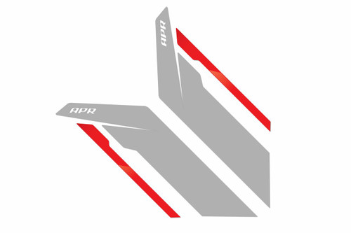APR Sideburns - Silver APR / Red Stripe