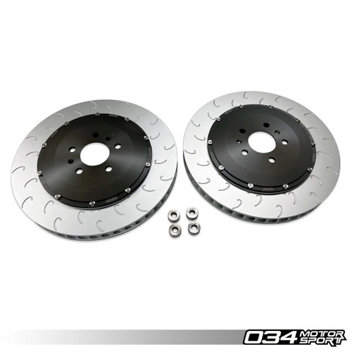 034Motorsport Stage 2 2-Piece 390MM Floating Front Brake Rotor Upgrade Kit, Gen 1 & Gen 1.5 Audi R8 (4.2 V8 & 5.2 V10)