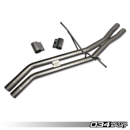 034Motorsport Res-X Resonator Delete and X-Pipe, B8/B8.5 Audi S4 