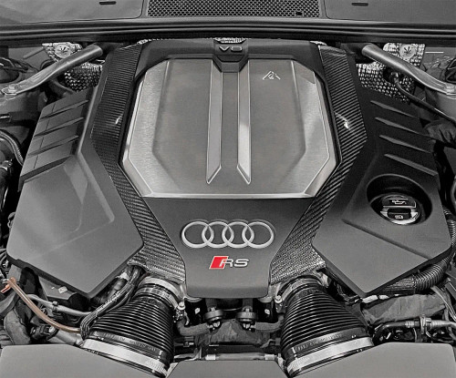 034Motorsport Carbon Fiber Engine Cover Trim - Audi C8 RS6/RS7