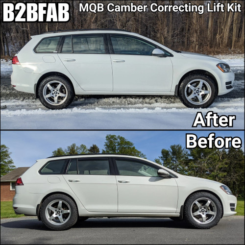B2BFAB Camber Correcting Lift Kit - VW MK7 Golf/Sportwagen 