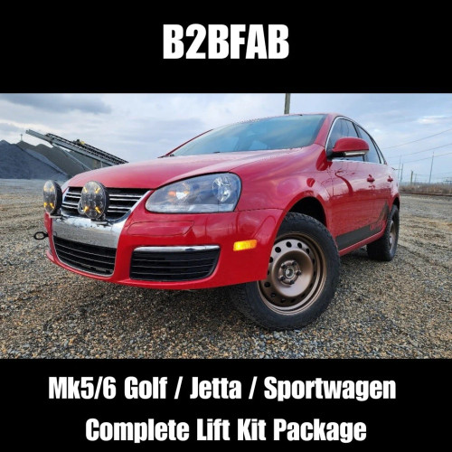 B2BFAB Complete Lift Kit Package - 2005-2018 VW MK5 | MK6 |Golf | Jetta | Sportwagen