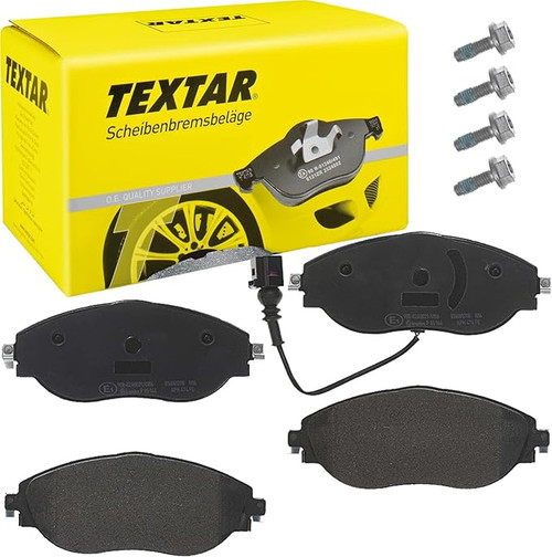 Textar Front Ceramic Brake Pad Set - Audi 8V A3/S3 & F3 Q3 & VW MK7/MK7.5 Jetta/Golf/Alltrack/Sportwagen/GTI/Golf R & Tiguan MQB