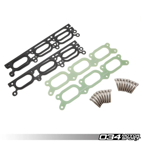 034 Motorsport Intake Manifold Spacer, Phenolic, Audi B5 A4/S4/RS4 C5 A6/Allroad 2.7T & 2.8L 30V V6