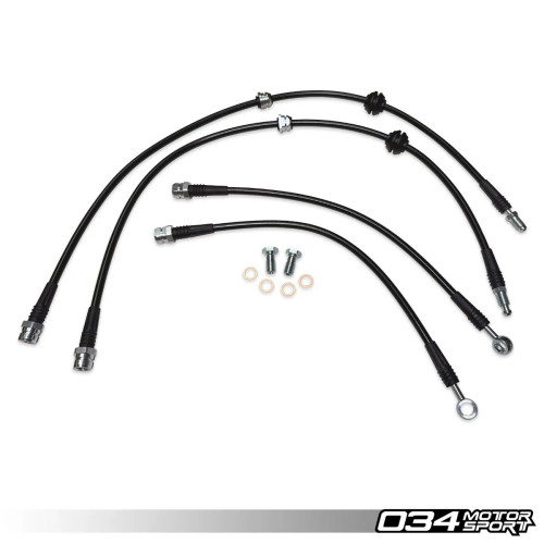 034 Motorsport Stainless Steel Braided Brake Line Kit, B10 Audi A5/S5