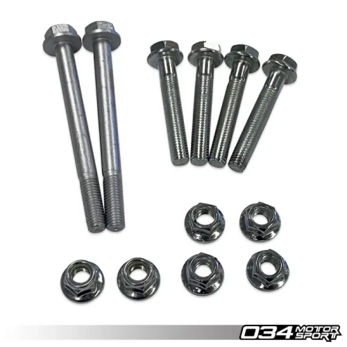 034 Motorsport Upper Control Arm Hardware Kit for B8/B8.5 Audi A4/S4/RS4, A5/S5/RS5, Q5/SQ5, C7/C7.5 A6/S6/RS6, A7/S7/RS7, & 95B Porsche Macan