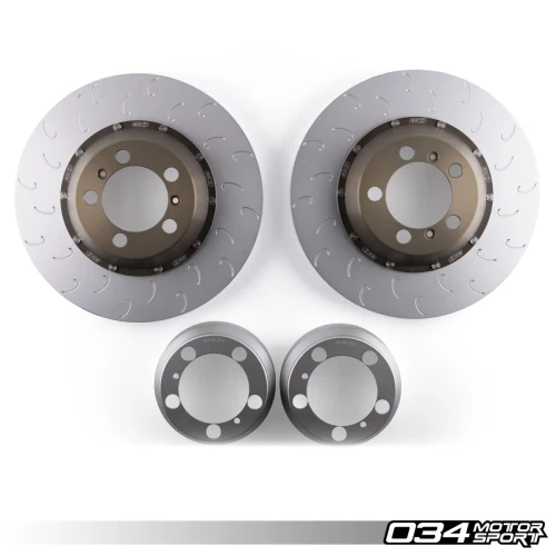034 Motorsport 2-Piece Floating Rear Brake Rotor Upgrade for 991.1/991.2 Porsche 911 GT3