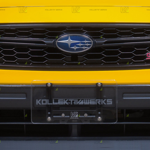 Kollektiv Werks Subaru - VA - WRX/STI - KW No Drill Center Mount License Plate Holder (2018-2021)