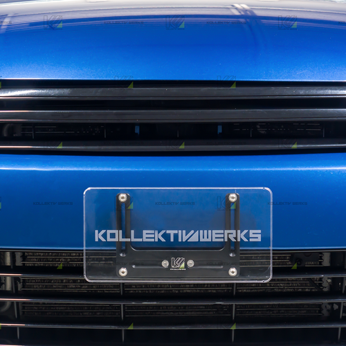 Kollektiv Werks VW - MK6 - Golf R - KW No Drill Center Mount License Plate Holder (2010 - 2014)