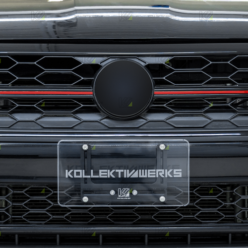 Kollektiv Werks VW - MK7.5 - GLI - KW No Drill Center Mount License Plate Holder (2022-2024)