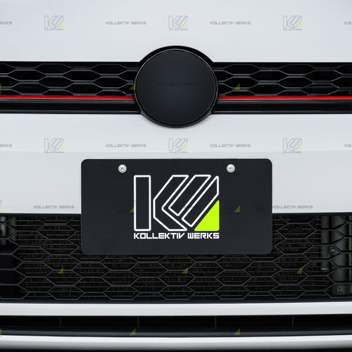 Kollektiv Werks VW - MK7.5 - GTI - KW No Drill Center Mount License Plate Holder (2018-2021)