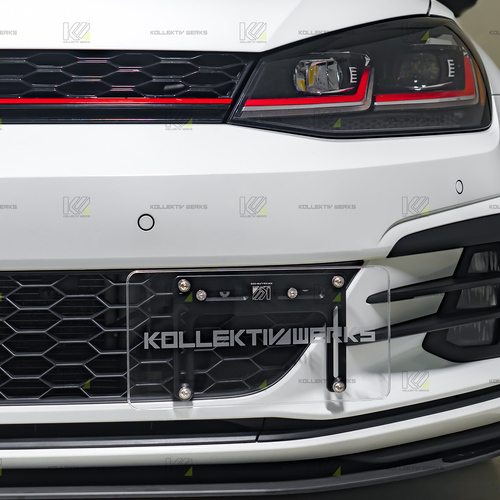 Kollektiv Werks VW - MK7.5 - GTI - KW No Drill Side Mount License Plate Holder (2018-2021)
