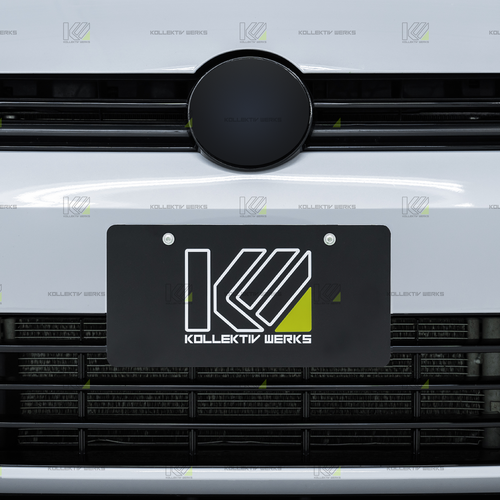 Kollektiv Werks VW - MK7.5 - R - KW No Drill Center Mount License Plate Holder (2018-2021)