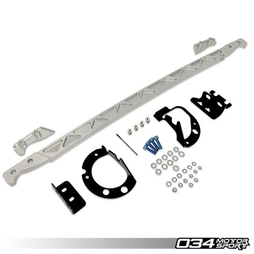 034Motorsport Front Strut Brace, B8 Audi A4/S4, Allroad, Billet Aluminum