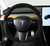 Rekudo Steering Wheel - Alcantara Wrapped for 2017-2021 Tesla Model 3, and 2020-2021 Tesla Model Y