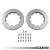 034Motorsport Replacement Rear Rotor Ring Set, Mk8 Golf R & Audi 8Y S3