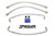 Spiegler Stainless Brake Lines - Rear Porsche 718 GTS 4.0, GT4, GT4 RS & Spyder (13.02.13100)